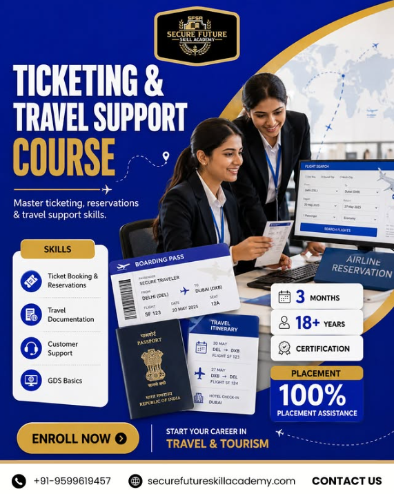 Airline Ticketing and Travel Support Course: Build Skills for a Career in Travel & Aviation
